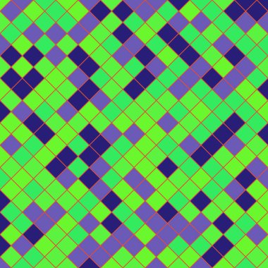 Color Rhombus tile tessellation pattern illustration