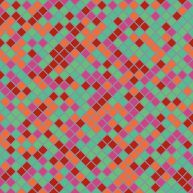 Color Rhombus tile tessellation pattern illustration