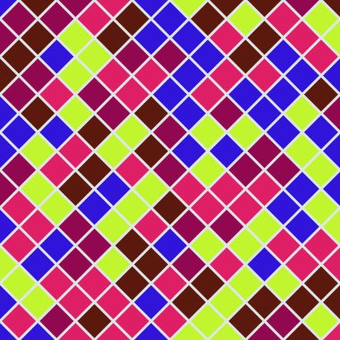 Color Rhombus tile tessellation pattern illustration
