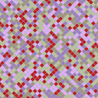 Color Rhombus tile tessellation pattern illustration