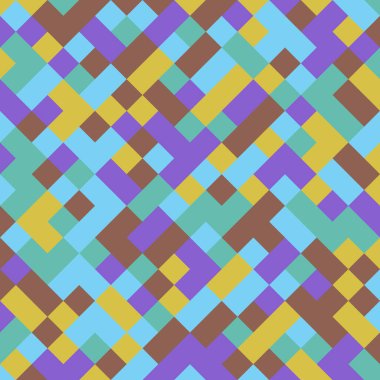 Color Rhombus tile tessellation pattern illustration
