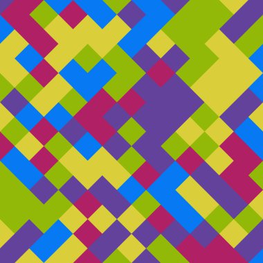 Color Rhombus tile tessellation pattern illustration
