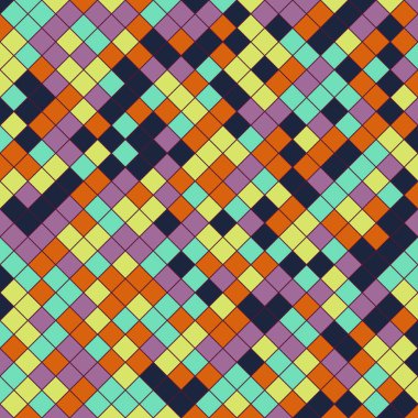 Color Rhombus tile tessellation pattern illustration