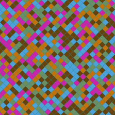 Color Rhombus tile tessellation pattern illustration