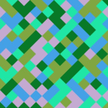 Color Rhombus tile tessellation pattern illustration