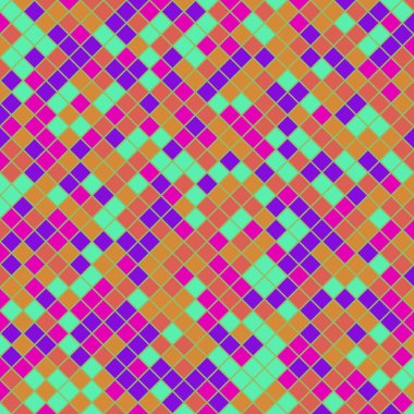 Color Rhombus tile tessellation pattern illustration