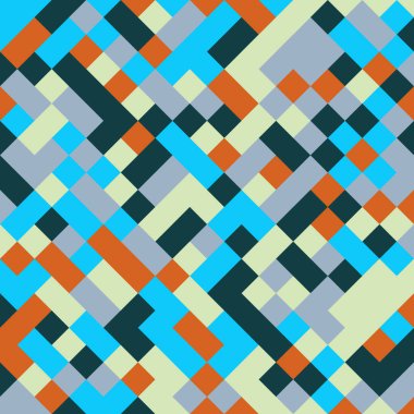 Color Rhombus tile tessellation pattern illustration