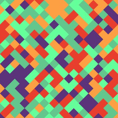 Color Rhombus tile tessellation pattern illustration