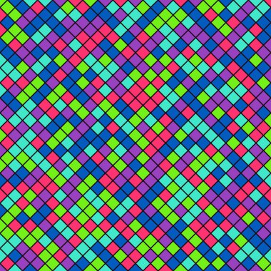 Color Rhombus tile tessellation pattern illustration