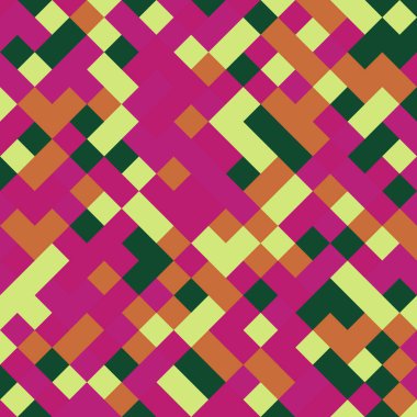 Color Rhombus tile tessellation pattern illustration