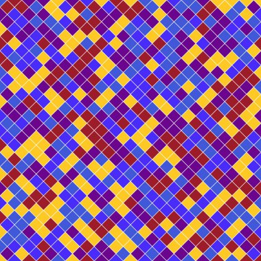 Color Rhombus tile tessellation pattern illustration