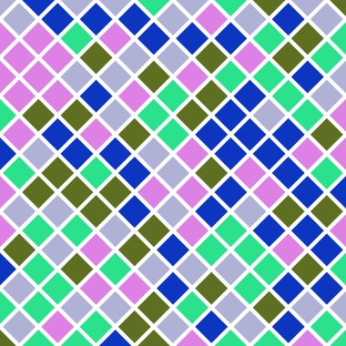 Color Rhombus tile tessellation pattern illustration