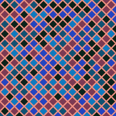 Color Rhombus tile tessellation pattern illustration
