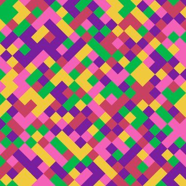 Color Rhombus tile tessellation pattern illustration