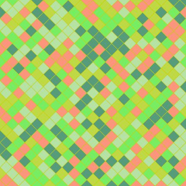 Color Rhombus tile tessellation pattern illustration