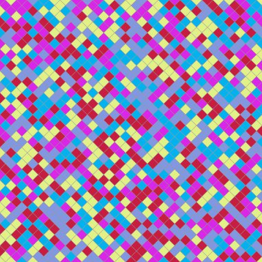 Color Rhombus tile tessellation pattern illustration