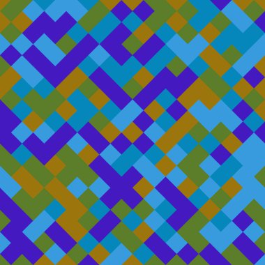 Color Rhombus tile tessellation pattern illustration