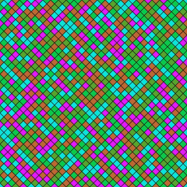 Color Rhombus tile tessellation pattern illustration