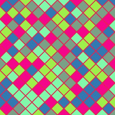 Color Rhombus tile tessellation pattern illustration
