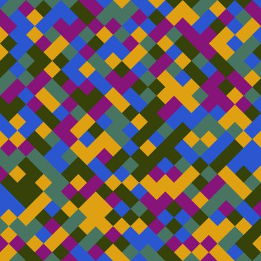 Color Rhombus tile tessellation pattern illustration