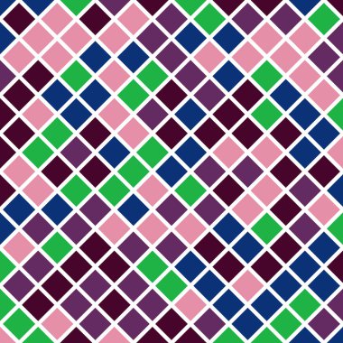 Color Rhombus tile tessellation pattern illustration