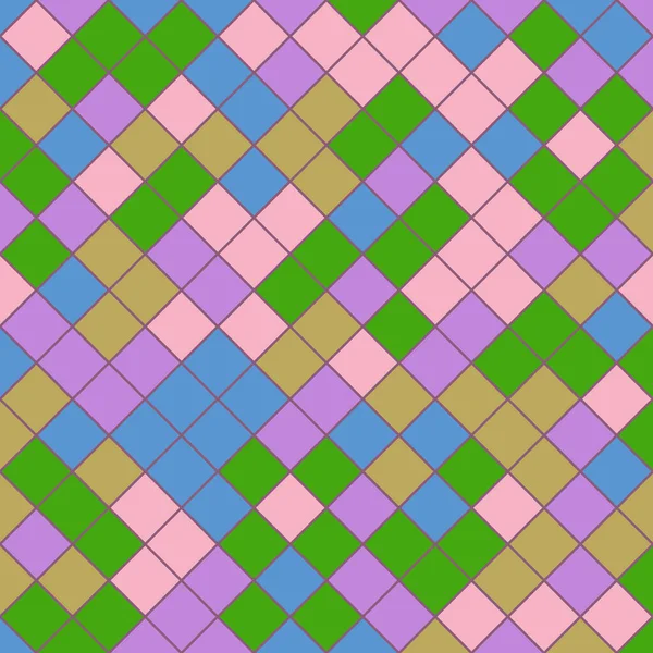 Color Rhombus tile tessellation pattern illustration