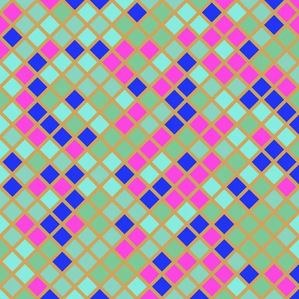 Color Rhombus tile tessellation pattern illustration