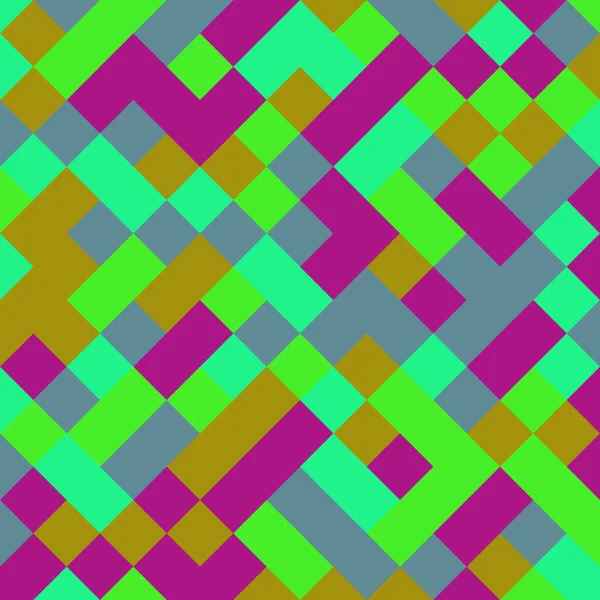 Color Rhombus Tile Tessellation Pattern Illustration — Stockvektor