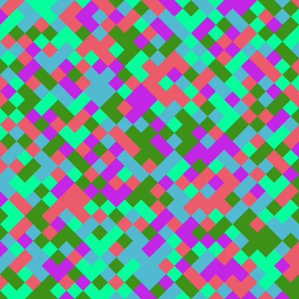 Color Rhombus Tile Tessellation Pattern Illustration — Archivo Imágenes Vectoriales