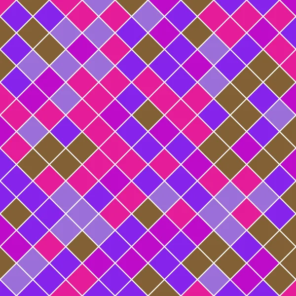 Color Rhombus Tile Tessellation Pattern Illustration — Archivo Imágenes Vectoriales