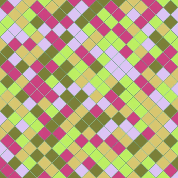Color Rhombus tile tessellation pattern illustration