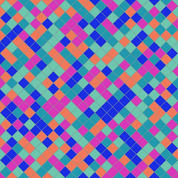 Color Rhombus tile tessellation pattern illustration