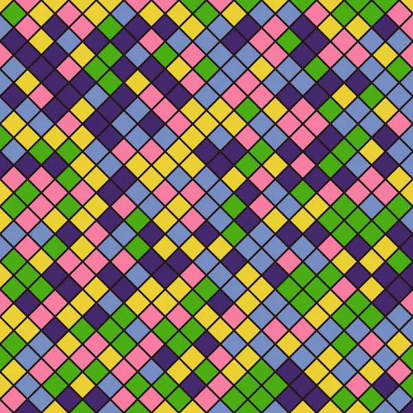 Color Rhombus tile tessellation pattern illustration