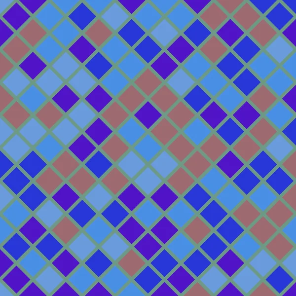 Color Rhombus Tile Tessellation Pattern Illustration — Stock vektor