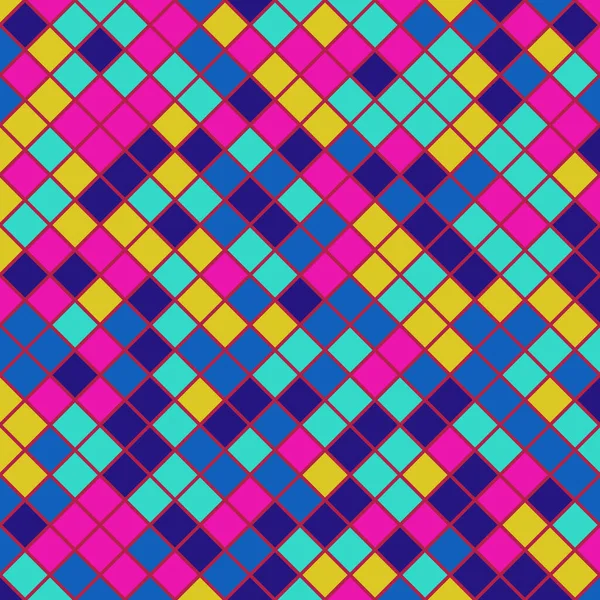Color Rhombus tile tessellation pattern illustration
