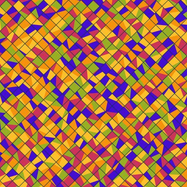 Color Rhombus tile tessellation pattern illustration