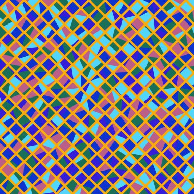 Color Rhombus tile tessellation pattern illustration