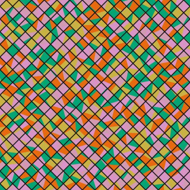 Color Rhombus tile tessellation pattern illustration