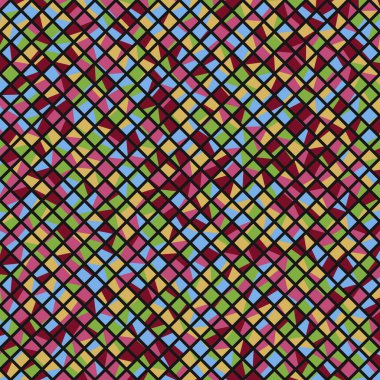 Color Rhombus tile tessellation pattern illustration