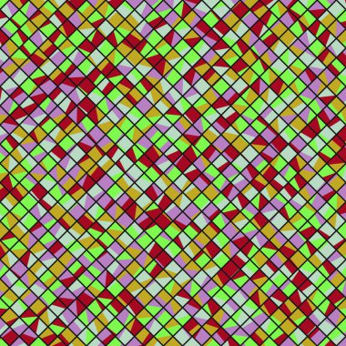 Color Rhombus tile tessellation pattern illustration
