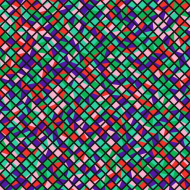 Color Rhombus tile tessellation pattern illustration