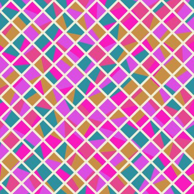 Color Rhombus tile tessellation pattern illustration