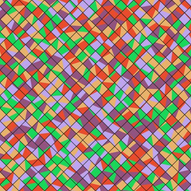 Color Rhombus tile tessellation pattern illustration