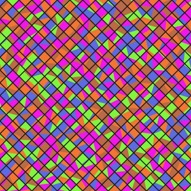 Color Rhombus tile tessellation pattern illustration