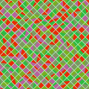 Color Rhombus tile tessellation pattern illustration