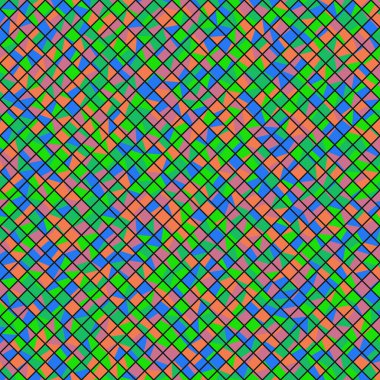 Color Rhombus tile tessellation pattern illustration