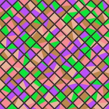 Color Rhombus tile tessellation pattern illustration