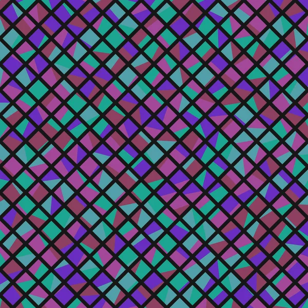 Color Rhombus Tile Tessellation Pattern Illustration — Stock vektor