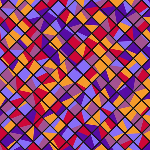 Иллюстрация Цветовой Мозаики Ромба — стоковый вектор