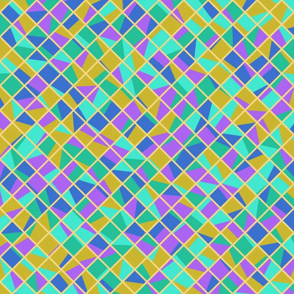 Color Rhombus Tile Tessellation Pattern Illustration — Stockvector